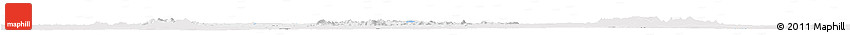 Silver Style Horizon Map of Bouna, single color outside