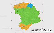 Political Map of Bouna, cropped outside