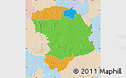 Political Map of Bouna, lighten
