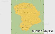 Savanna Style Map of Bouna, single color outside