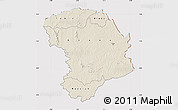 Shaded Relief Map of Bouna, cropped outside