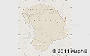 Shaded Relief Map of Bouna, lighten