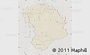 Shaded Relief Map of Bouna, lighten, semi-desaturated