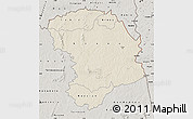 Shaded Relief Map of Bouna, semi-desaturated