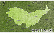 Physical 3D Map of Nassian, darken