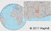 Gray Location Map of Nassian