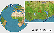 Satellite Location Map of Nassian