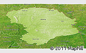 Physical Panoramic Map of Bouna, satellite outside