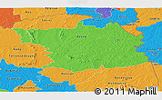 Political Panoramic Map of Bouna