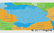 Political Shades Panoramic Map of Bouna