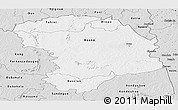 Silver Style Panoramic Map of Bouna