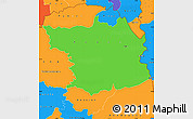 Political Simple Map of Bouna