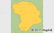 Savanna Style Simple Map of Bouna, cropped outside