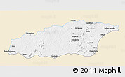 Classic Style 3D Map of Tehini, single color outside