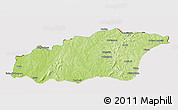 Physical 3D Map of Tehini, cropped outside