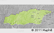 Physical 3D Map of Tehini, desaturated