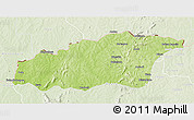 Physical 3D Map of Tehini, lighten