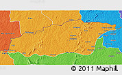 Political 3D Map of Tehini