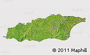 Satellite 3D Map of Tehini, cropped outside