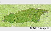 Satellite 3D Map of Tehini, physical outside