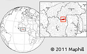 Blank Location Map of Tehini
