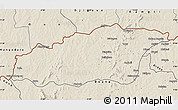 Shaded Relief Map of Tehini
