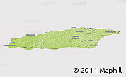 Physical Panoramic Map of Tehini, cropped outside