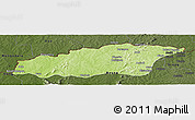 Physical Panoramic Map of Tehini, darken