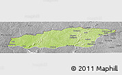 Physical Panoramic Map of Tehini, desaturated