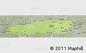 Physical Panoramic Map of Tehini, semi-desaturated