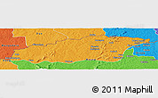 Political Panoramic Map of Tehini