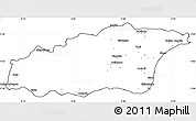 Blank Simple Map of Tehini, cropped outside