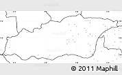 Blank Simple Map of Tehini, no labels