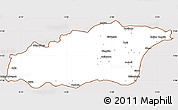 Classic Style Simple Map of Tehini, cropped outside