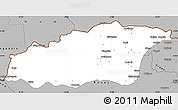 Gray Simple Map of Tehini