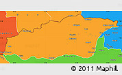 Political Simple Map of Tehini