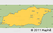 Savanna Style Simple Map of Tehini, cropped outside