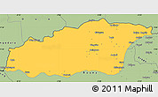 Savanna Style Simple Map of Tehini