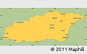 Savanna Style Simple Map of Tehini, single color outside