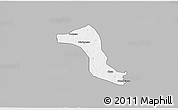 Gray 3D Map of Gbon, single color outside