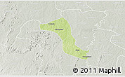 Physical 3D Map of Gbon, lighten, semi-desaturated