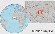 Gray Location Map of Gbon, highlighted parent region