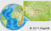 Physical Location Map of Gbon, highlighted parent region
