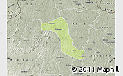 Physical Map of Gbon, semi-desaturated