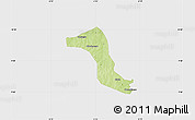 Physical Map of Gbon, single color outside