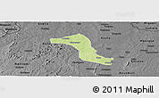 Physical Panoramic Map of Gbon, darken, desaturated