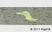 Physical Panoramic Map of Gbon, darken, semi-desaturated