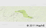 Physical Panoramic Map of Gbon, lighten