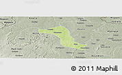 Physical Panoramic Map of Gbon, semi-desaturated