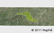 Satellite Panoramic Map of Gbon, semi-desaturated